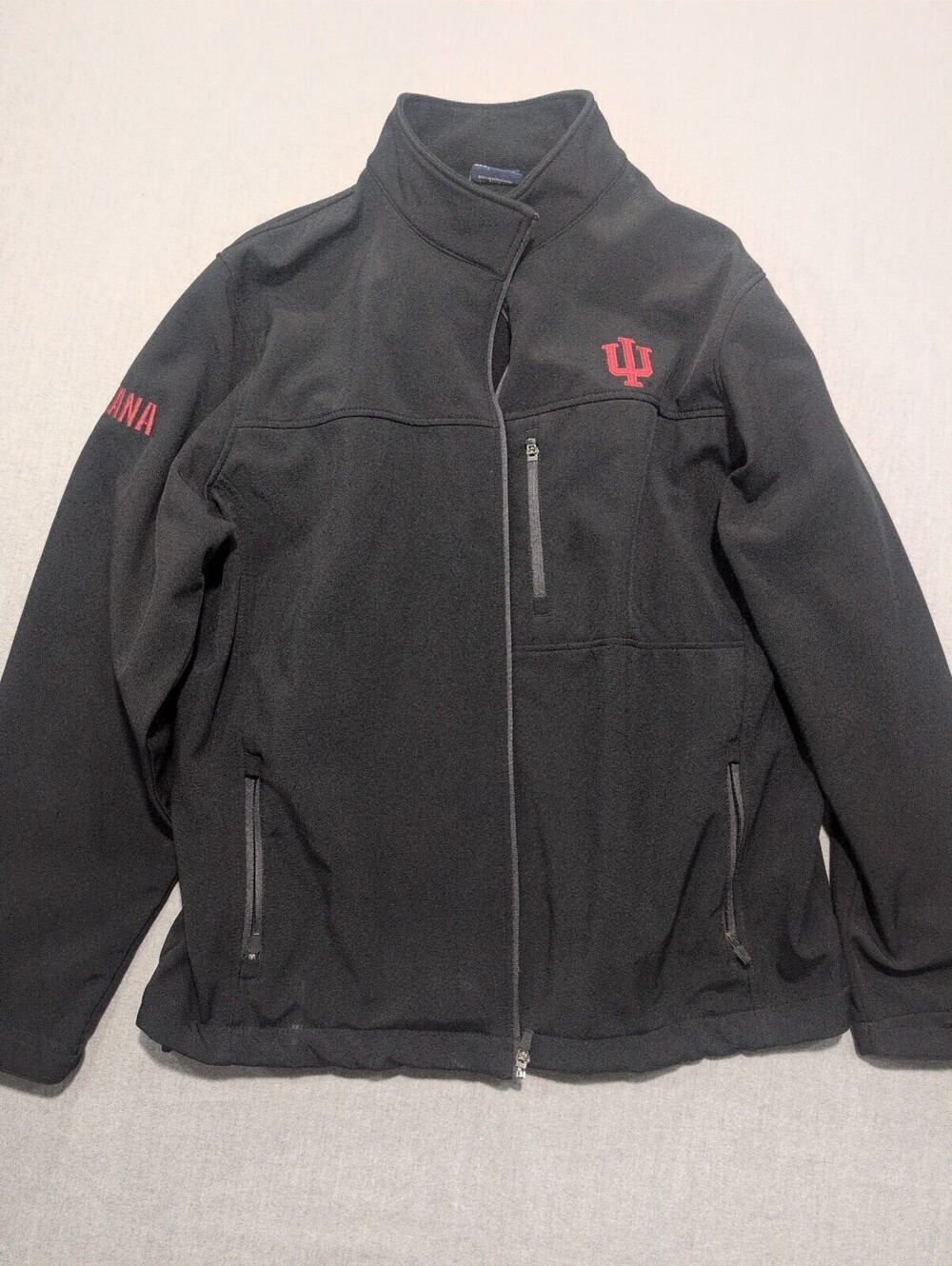 Indiana Hoosiers black Campus Heritage full-zip jacket